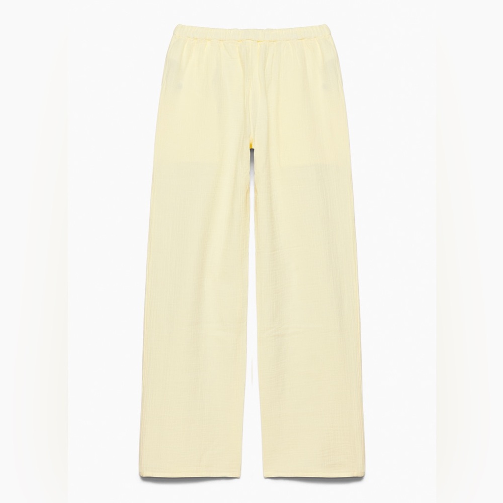 Wilfred Cream Wide-Leg Pants